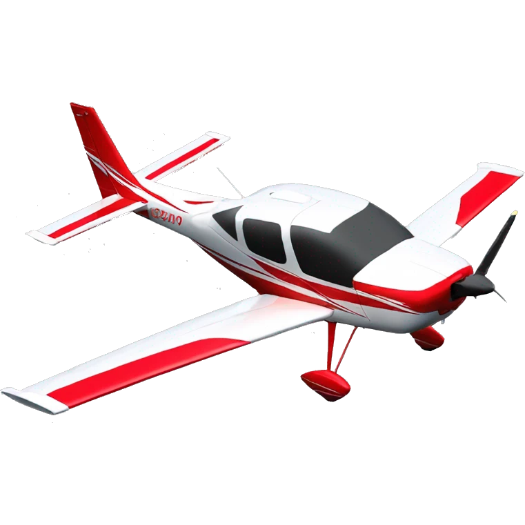 Cirrus SR22T Red and Silver emoji