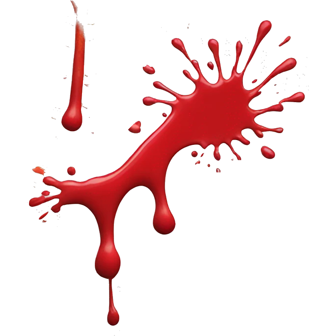 Red paint splash splatter drip emoji
