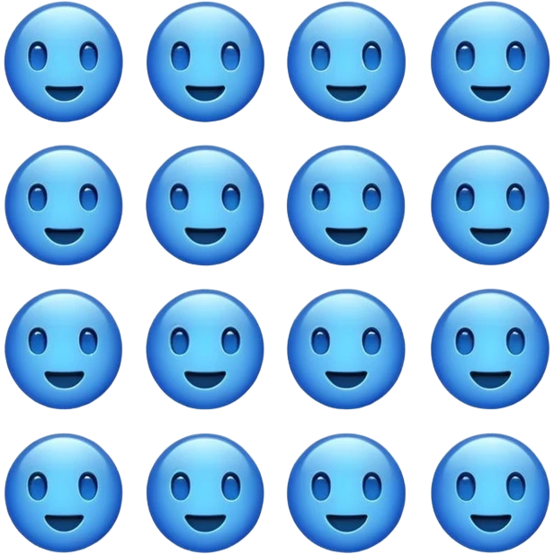 Emojis azuis emoji