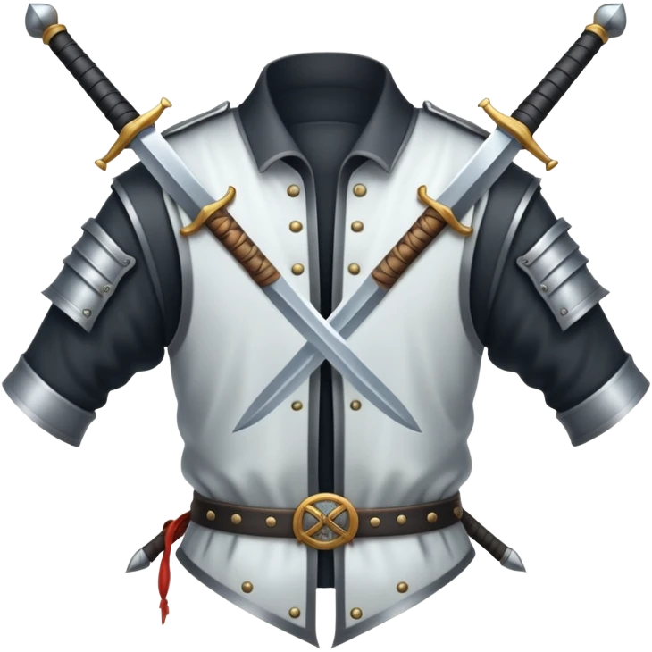 Clothes with swords on the back of it emoji
