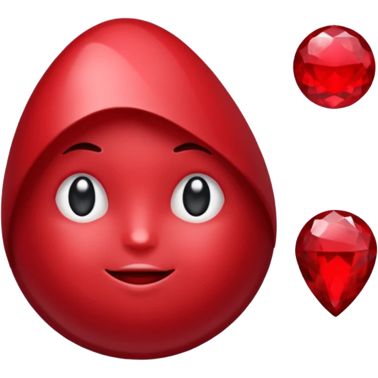 Emoji piedra rubi sin cara emoji