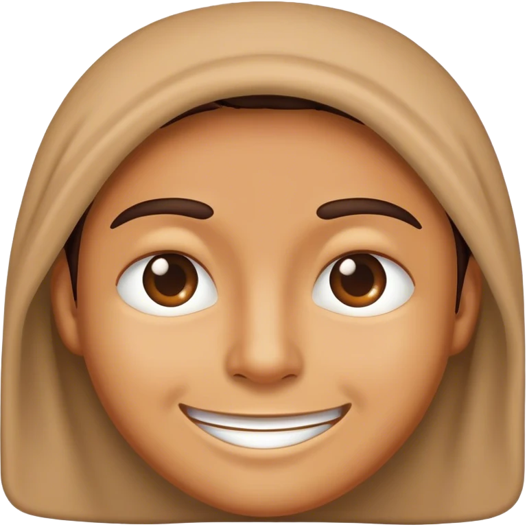 Person trying to hide smile  emoji