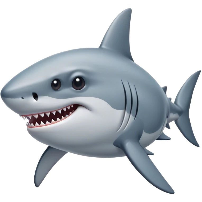 A shark that is very sad emoji