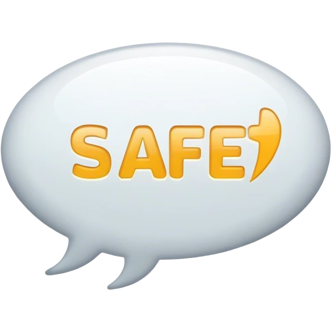 safe flight in speech bubble emoji