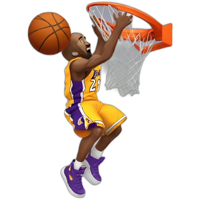 Kobe Bryant dunking emoji