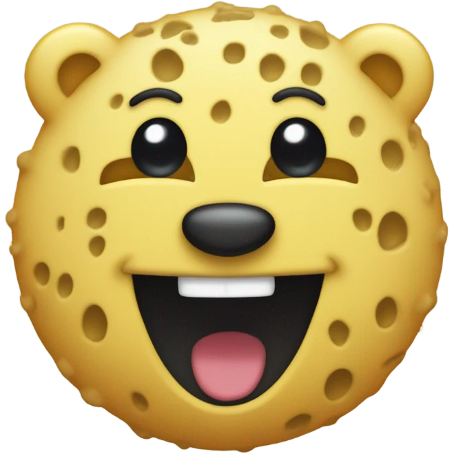  Crear una esponja en forma de oso sonriendo  emoji