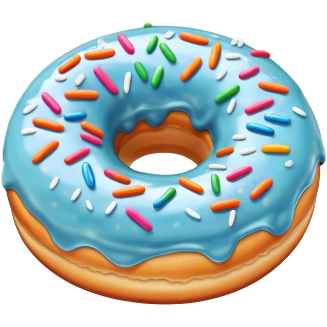 frosted donut emoji