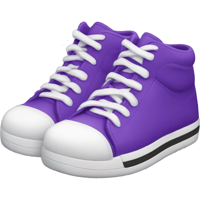 
a purple sneaker emoji