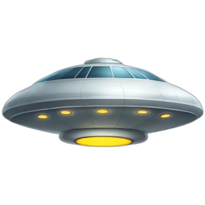 flying saucer with a perimeter deck emoji