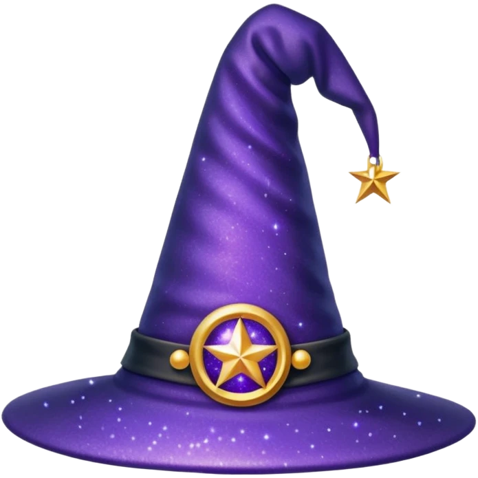 Glitter Chapéu de bruxa emoji