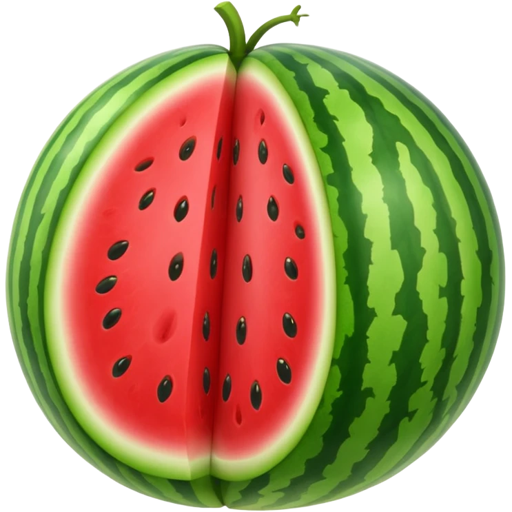 a full Watermelon without any opening  emoji