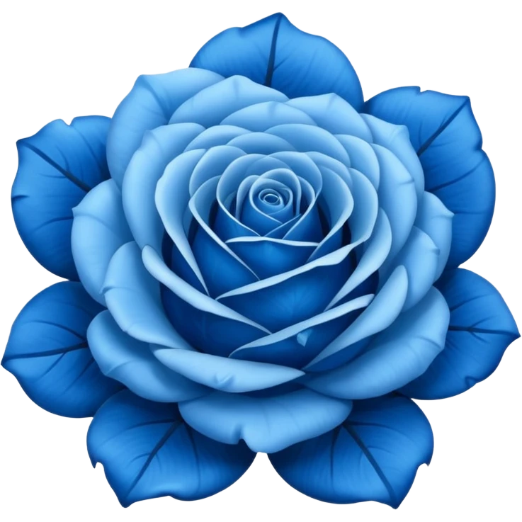 Blue rose  emoji