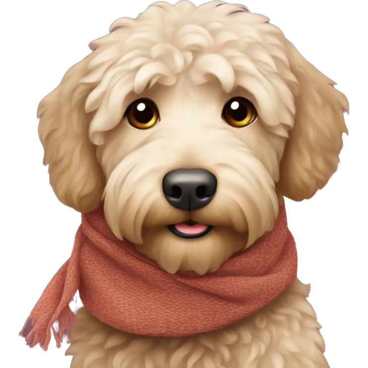 labradoodle-in-the-scarf emoji