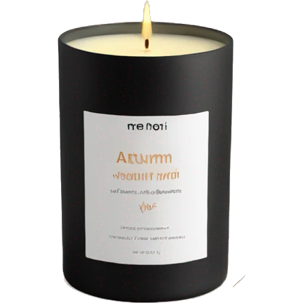 autumn vibe candle emoji