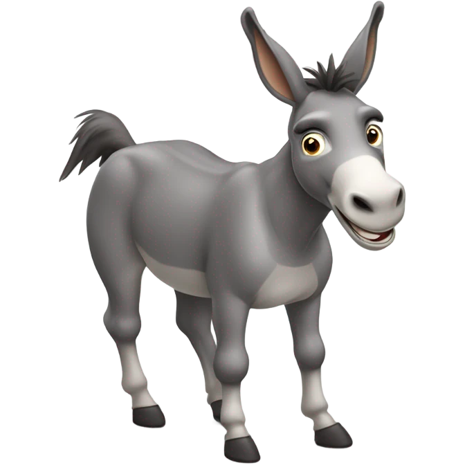 A dancing donkey  emoji
