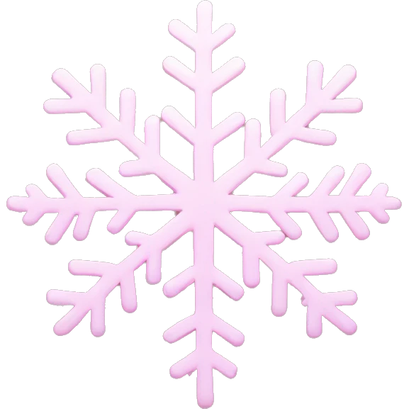 light pink snowflake  emoji