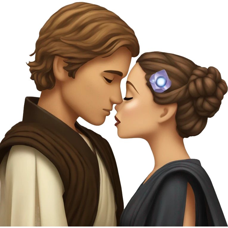 Anakin kissing Padme emoji