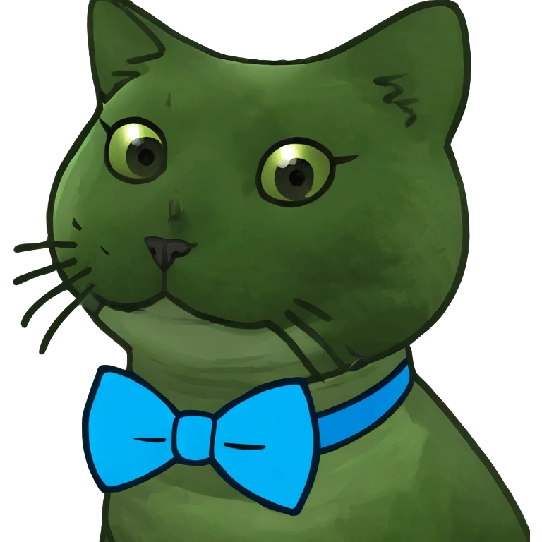 A Persian white cat with blue eyes emoji