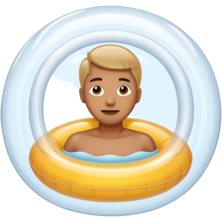 person floating in a tube emoji