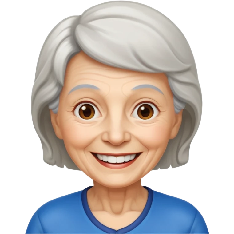 Бабушка занимается спортом emoji