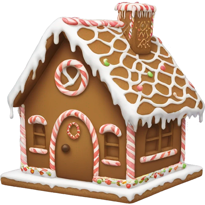 Gingerbread house emoji