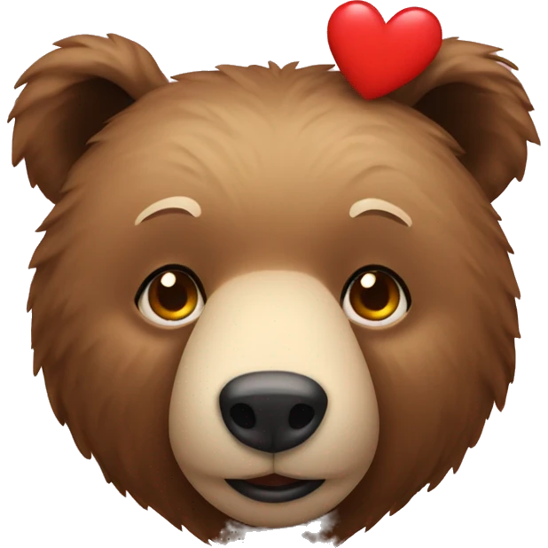 Bear with a heart emoji