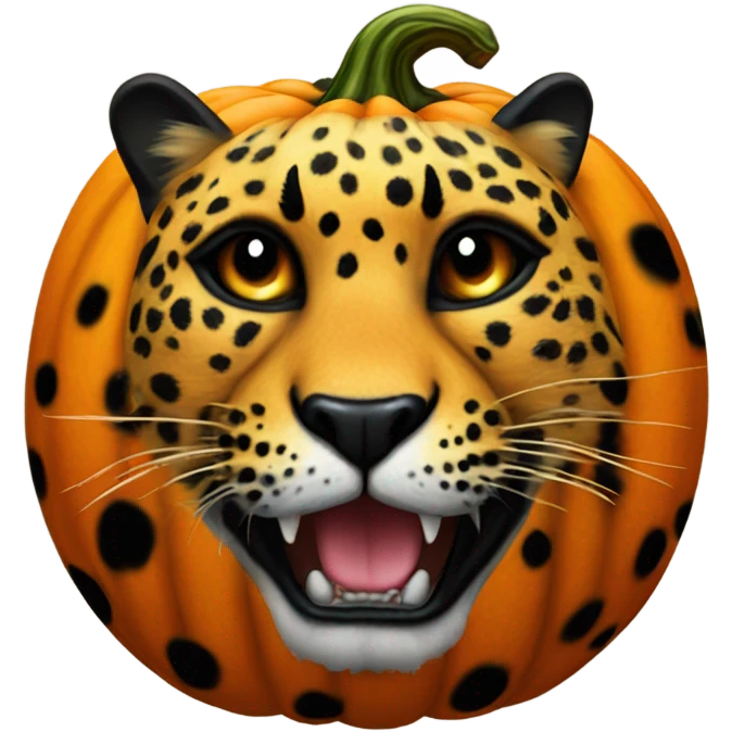 leopard pumpkin emoji