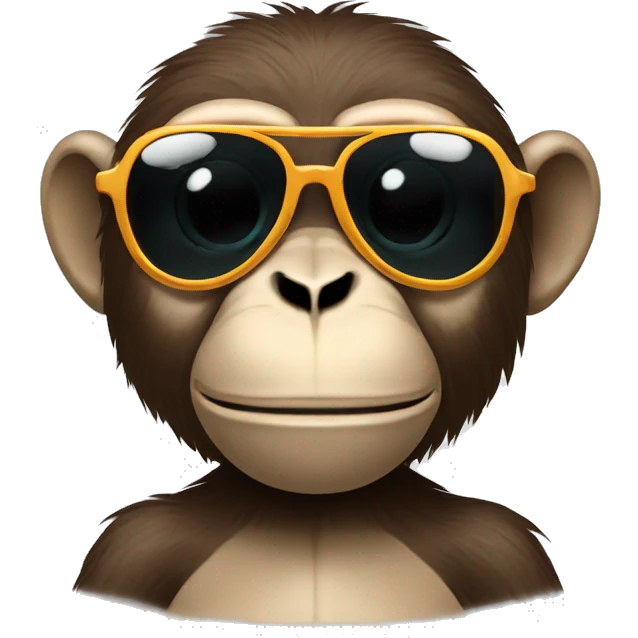 Monkey with a cygarrette and sunglasses emoji