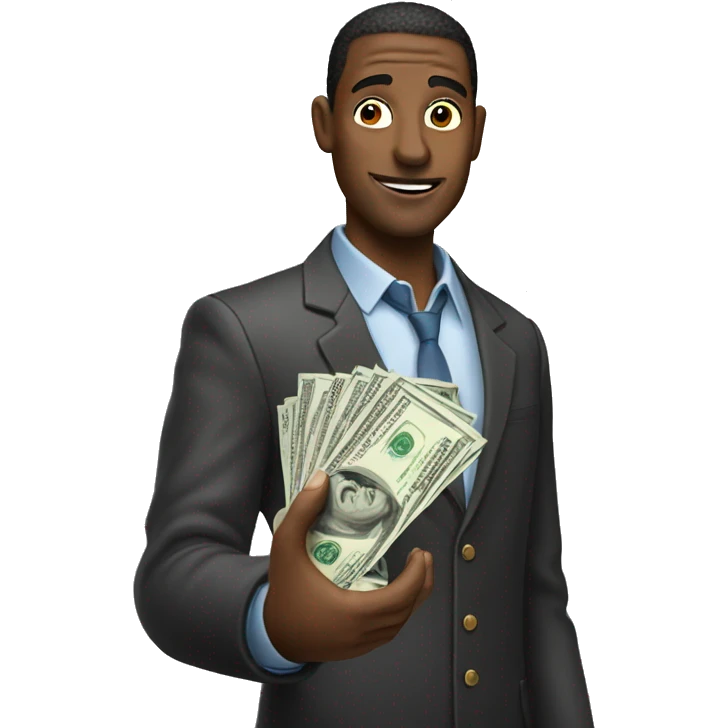 men with money in his hand  emoji