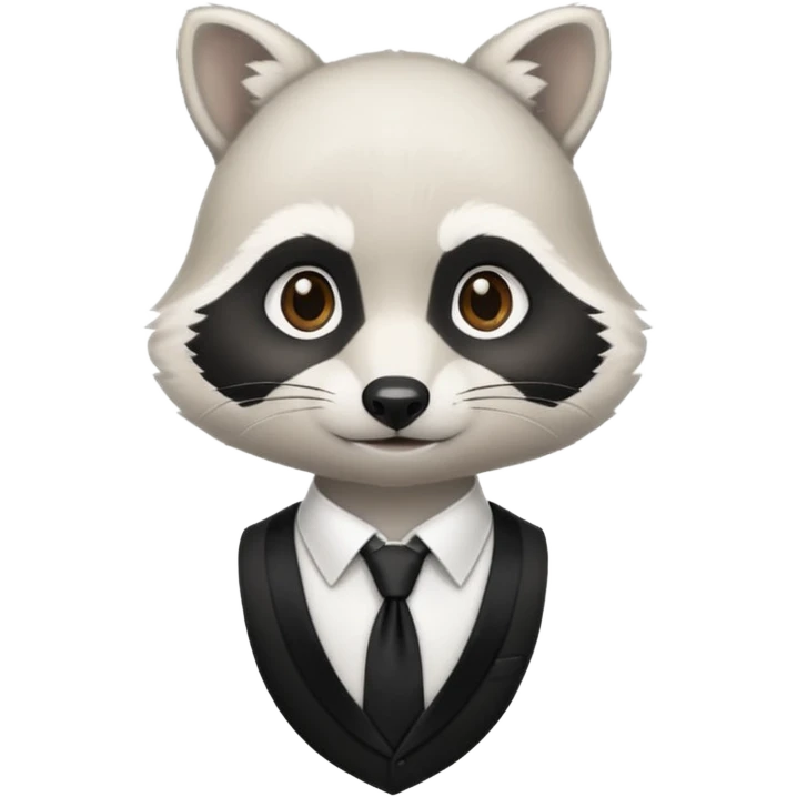 waitor white racoon emoji