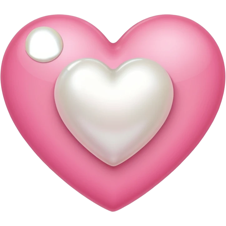 pink heart with one pearl emoji