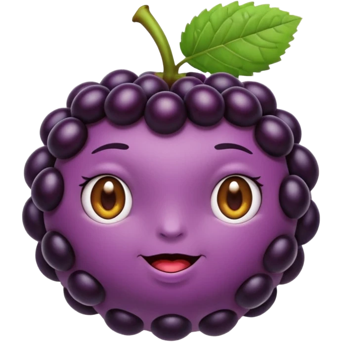 Black berry fruit with butt cheeks emoji