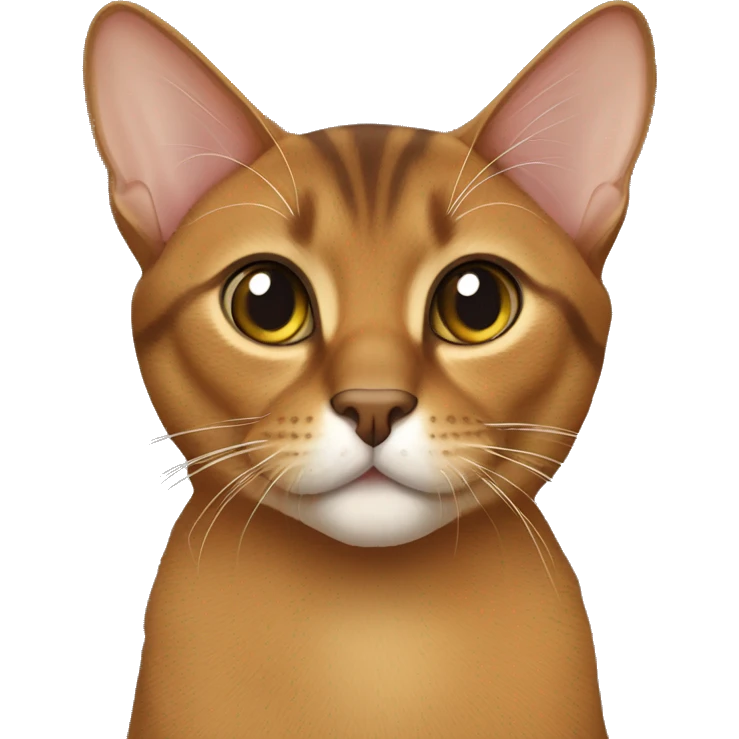 Abyssinian cat,Ticked tabby Coat,short hair emoji