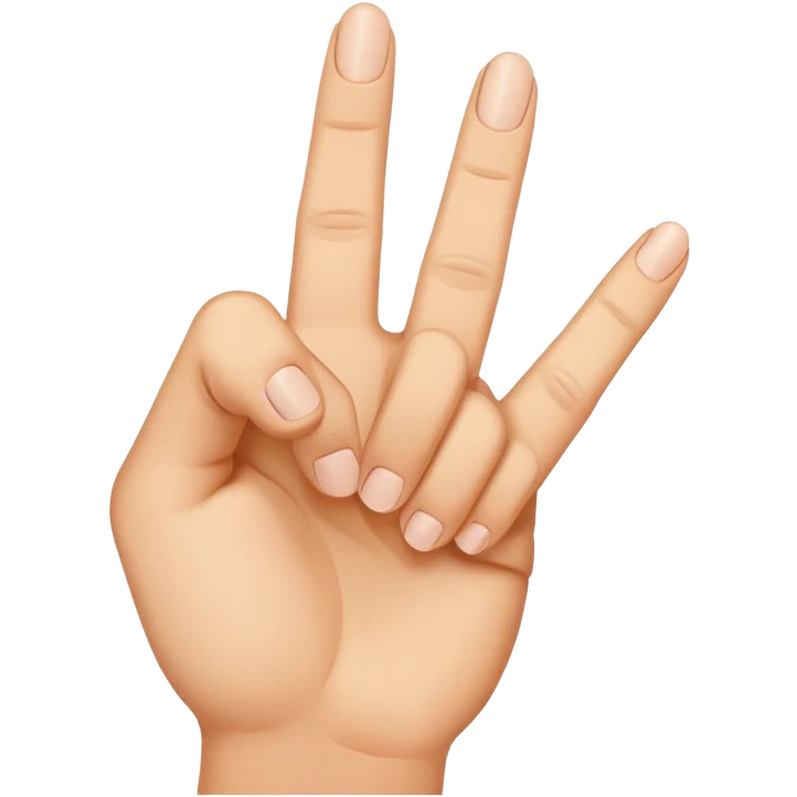 double middle finger emoji