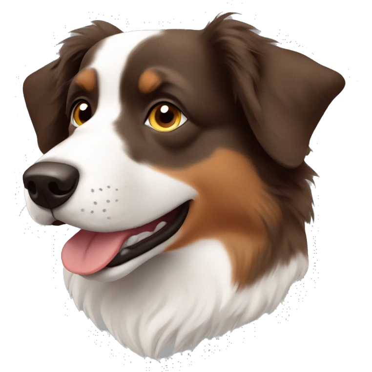 brown australian shepherd  emoji