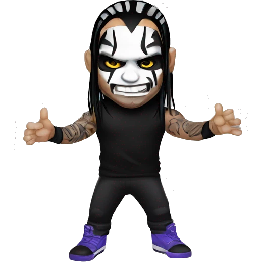 Jeff Hardy with face paint doing his famous pose  emoji