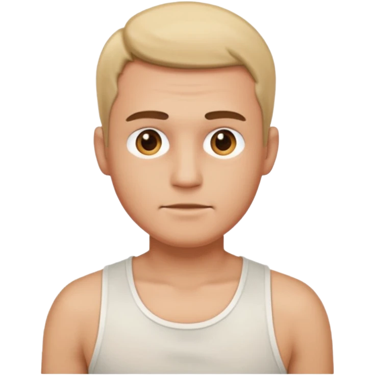 A man's face on under garment emoji
