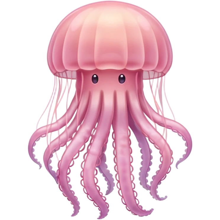 pastel light Pink jellyfish emoji
