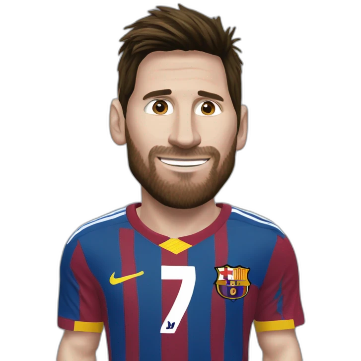 Messi qui dit bonsoir emoji