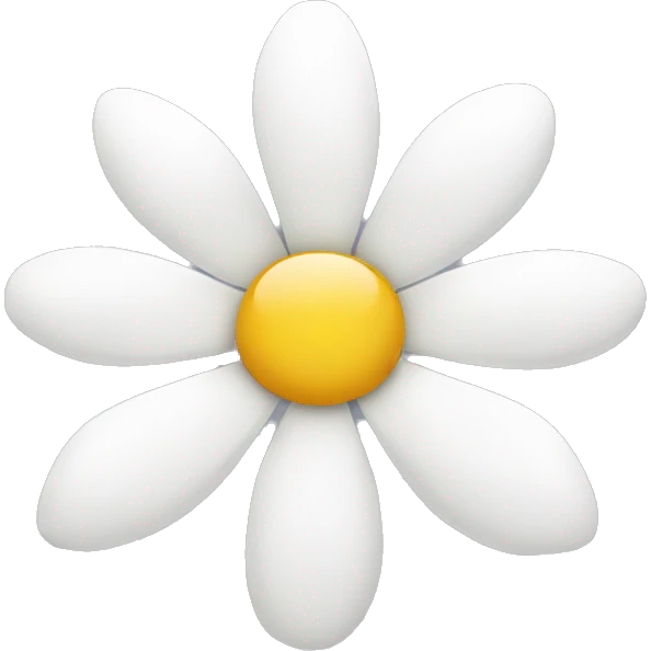 White flower with 11 petals emoji