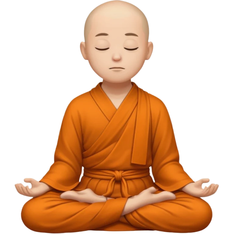 monk meditating emoji