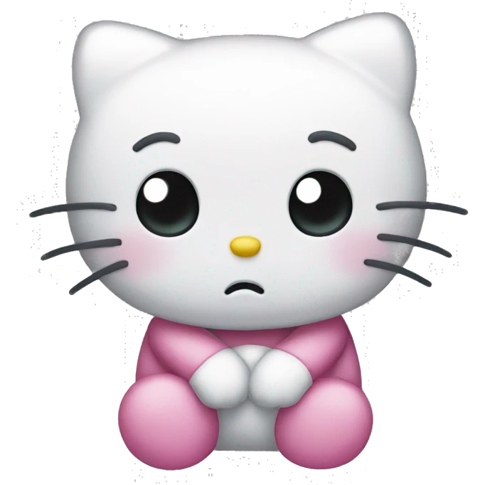 sad hello kitty  cute and small emoji