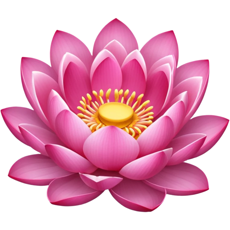 Pink lotus emoji