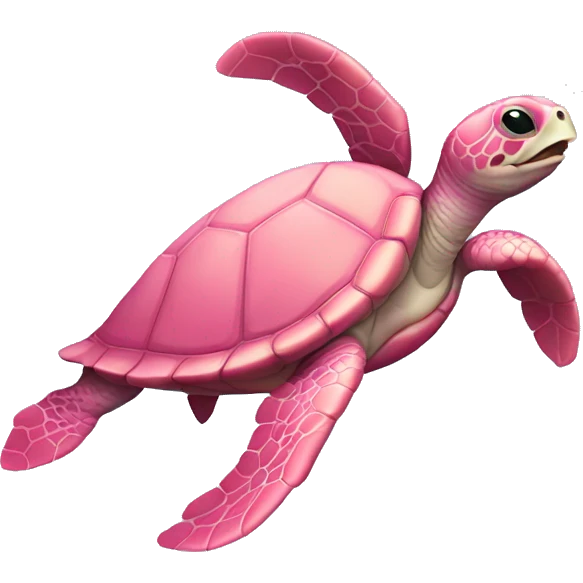 Pink sea turtle  emoji