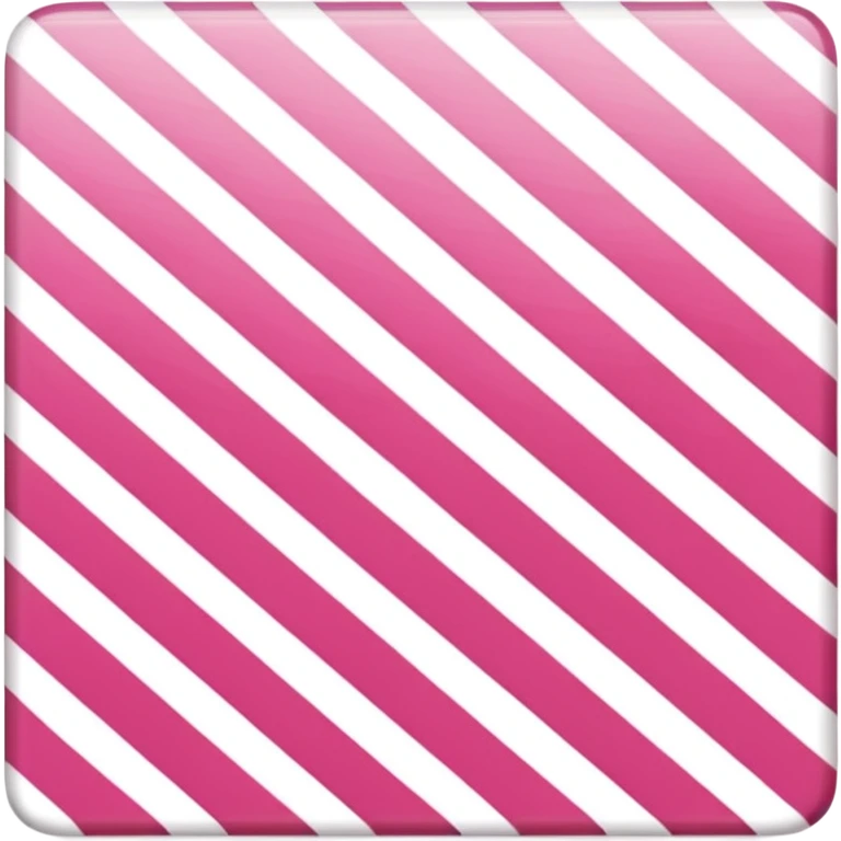 Pink and white striped square  emoji
