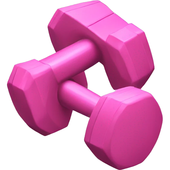 Pink dumbbell  emoji