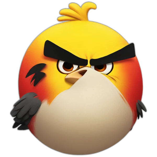 Angry bird emoji
