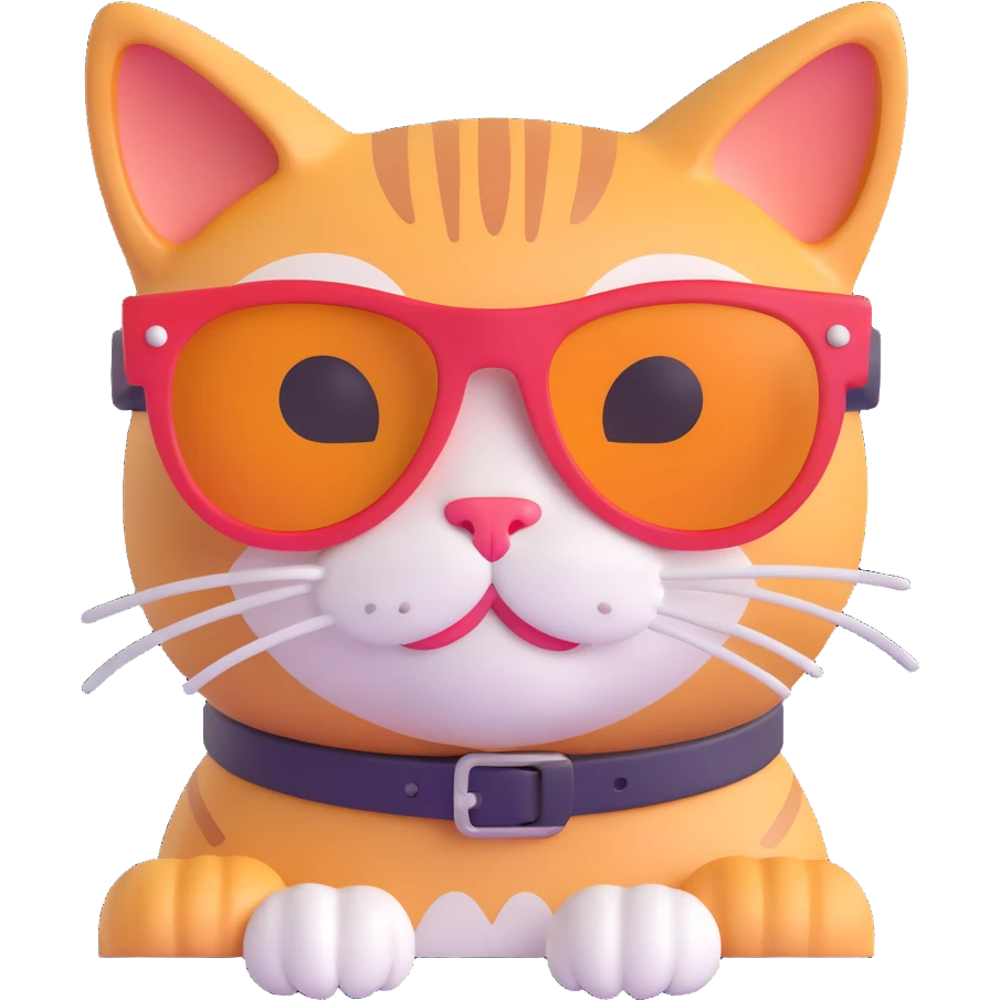 cat wearing sunglasses emoji