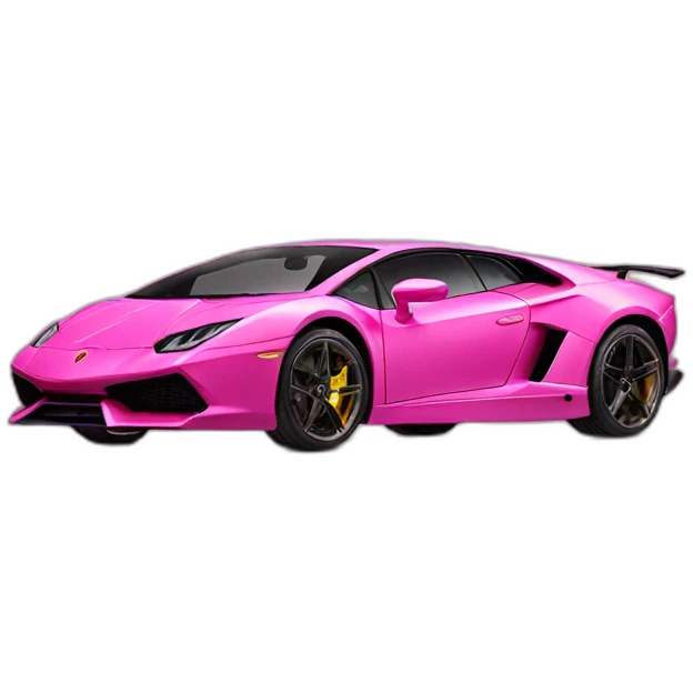 Lamborghini pink emoji