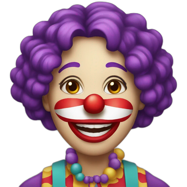 Women clown emoji